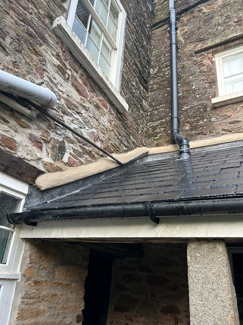 A complete re-roof with Rosemary plain tiles on a residential roof in Paignton.